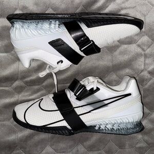 Nike Romaleos 4 Powerlifting Weightlift White Black CD3463-101 Men’s Sizes